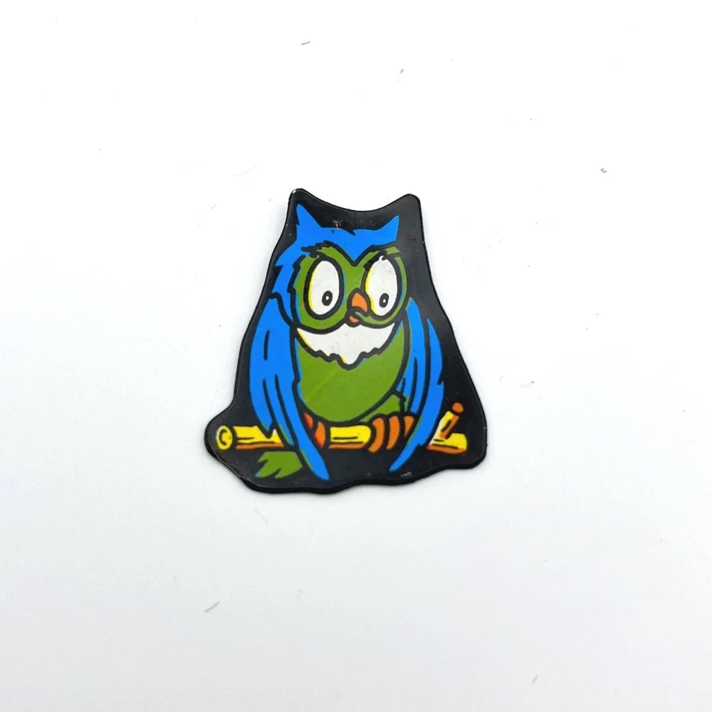 Cartoon Owl Sitting on‎ Branch MCM Retro Magnet